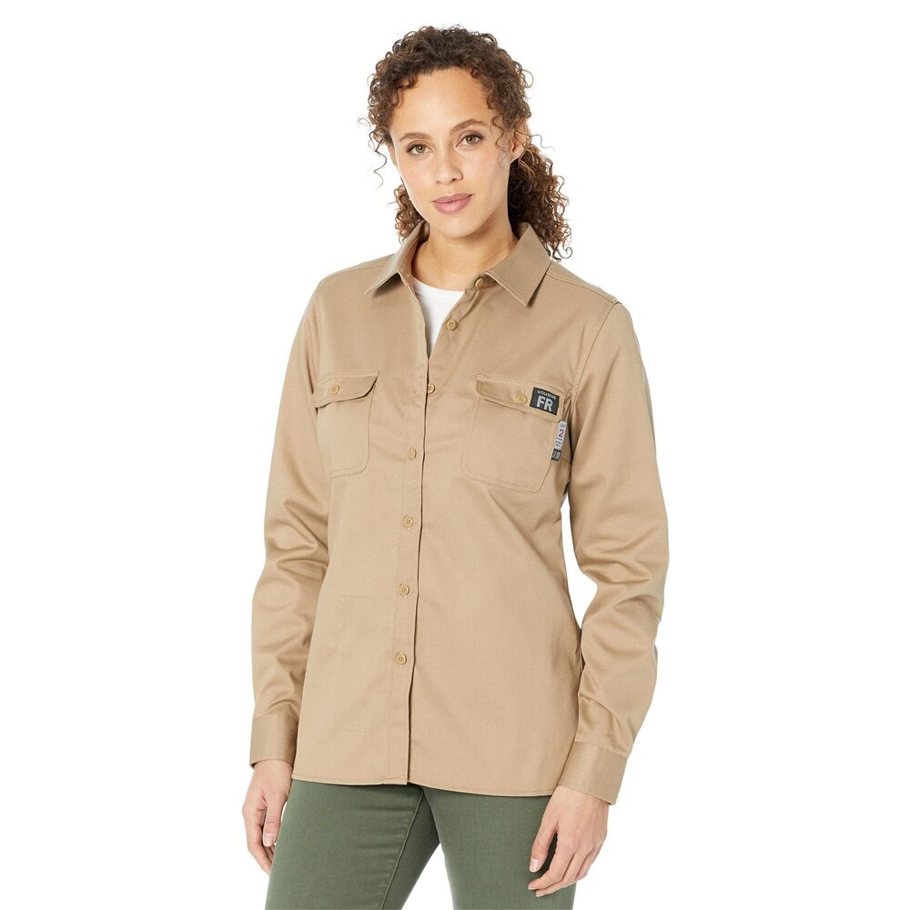 Wolverine Fire Resistant Twill Shirt Khaki XL